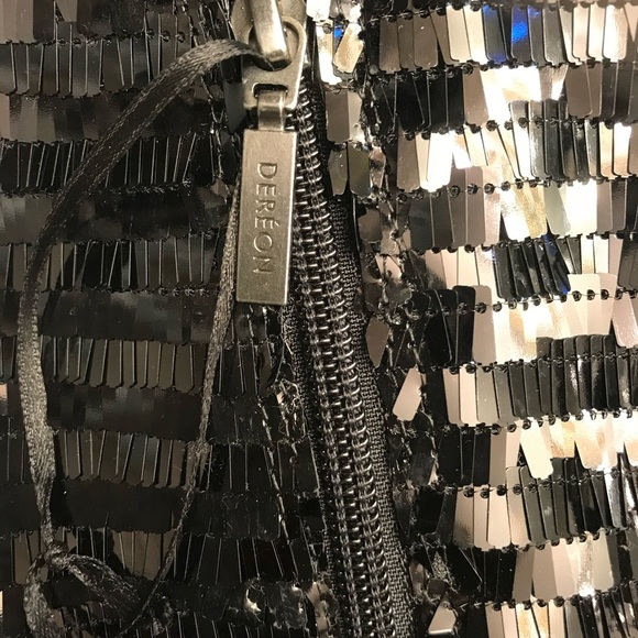 Dereon Wild Beyoncé Black Sequins Thigh High Platform Boots - Picture 13 of 13